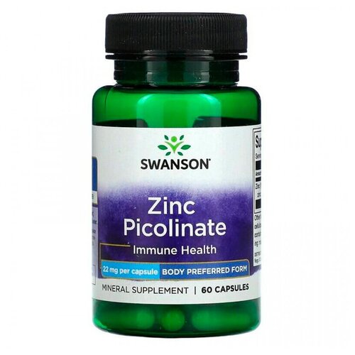 Swanson Zinc Picolinate - Body Preferred Form 22 mg, 60 . 690