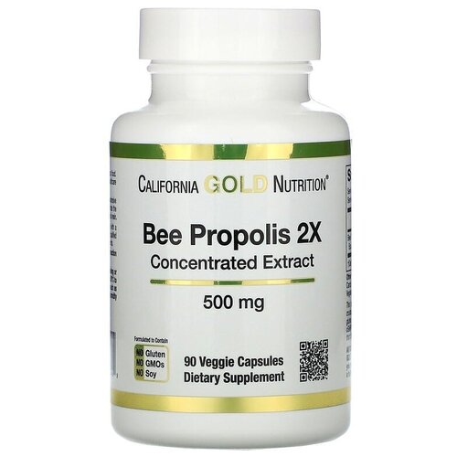 California Gold Nutrition Bee Propolis 2X Concentrated Extract .., 500 , 90 , 90 . 2870