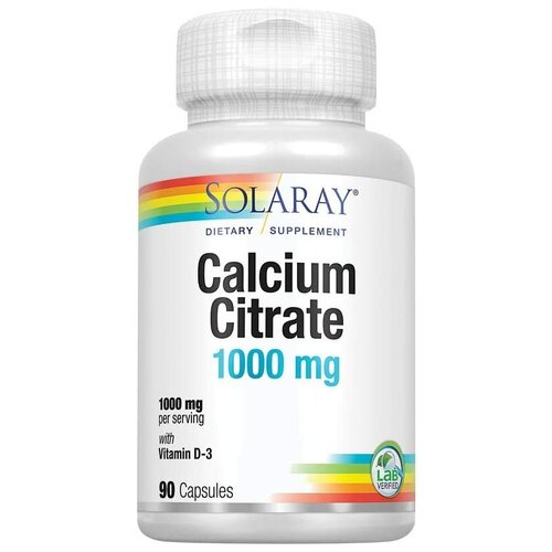 Solaray Calcium Citrate with D3 (    D-3)1000  90  7240