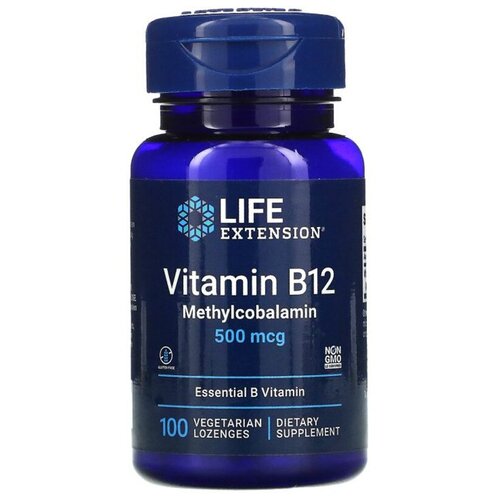 LIFE Extension Vitamin B12 Methylcobalamin 500 mcg, 100 . 1347