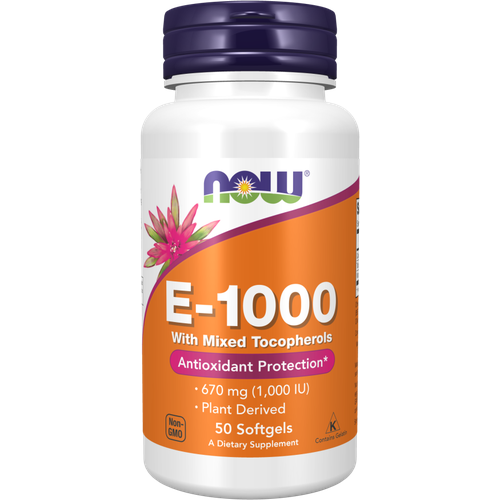 NOW E-1000 with Mixed Tocopherols 670  (1,000 ) 50 , ,    3780 