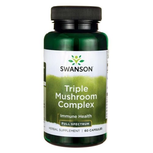 Swanson Triple Mushroom Complex (Maitake, Reishi, Shitake) Full Spectrum 60  (Swanson) 1420