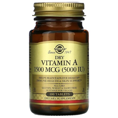 Dry Vitamin A ., 75 , 0.37 , 100 . 1200